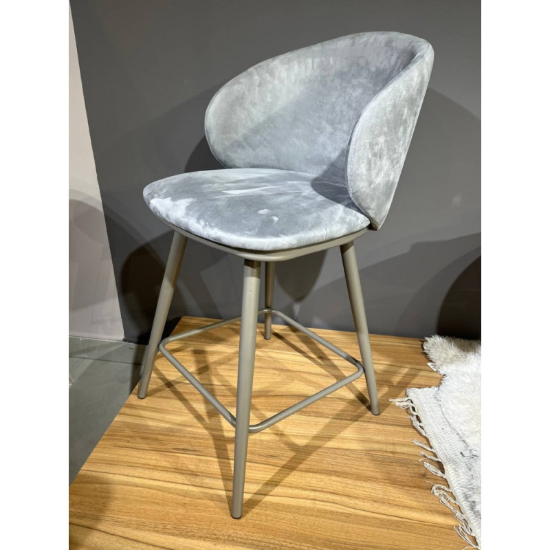 Стул полубарный Клэр поворотный муар тортора/серый5MAV16 - купить в Озерце