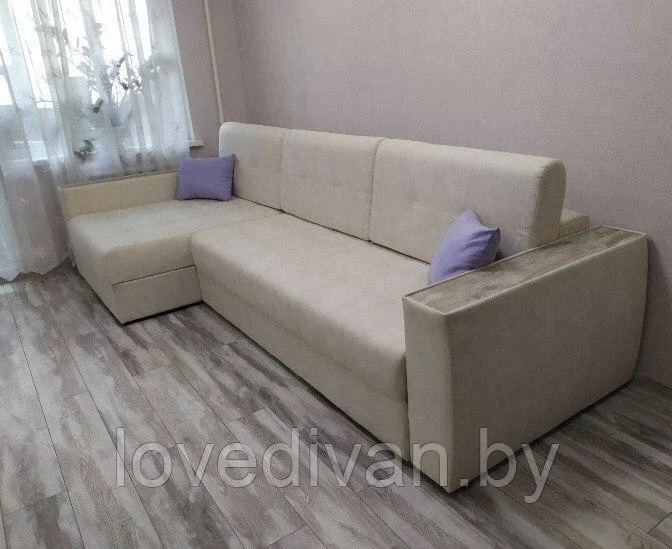 Диван угловой Европа с накладками — купить в Озерце