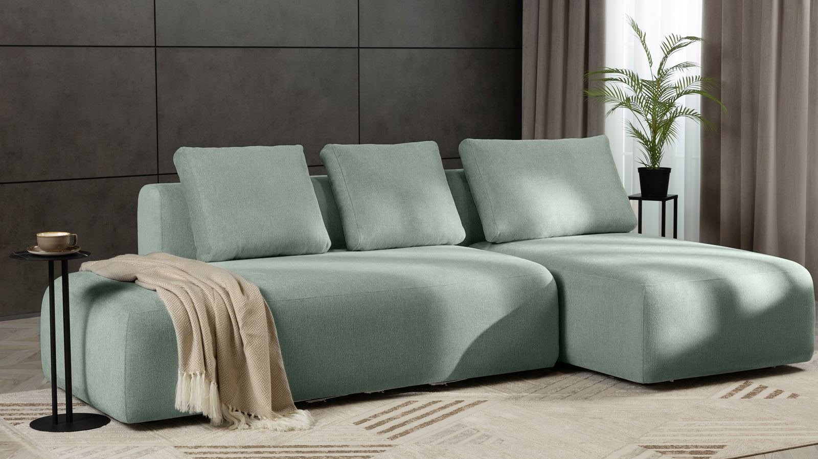 Диван модульный 2-секционный Molto 170+125 Тк. Forte 15 147x258 — купить в Озерце