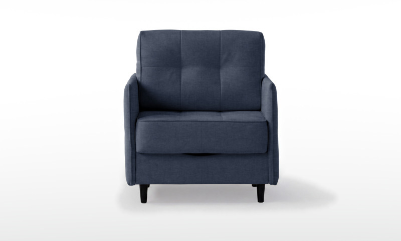 Кресло -кровать Amani Pro, ткань Lidot blue (подлокотник: 5 см) — купить в Озерце