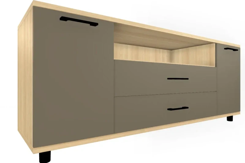 Тумба ТБ-5021-АС-ЛМ (Ясень Асахи/Латте Матовый) — Мебель-центр Озерцо