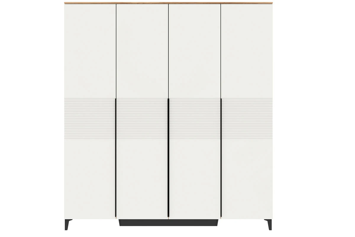 Шкаф для платья и белья Белла №2 (Дуб Вотан/Тальк) в мебель-центре Озерцо