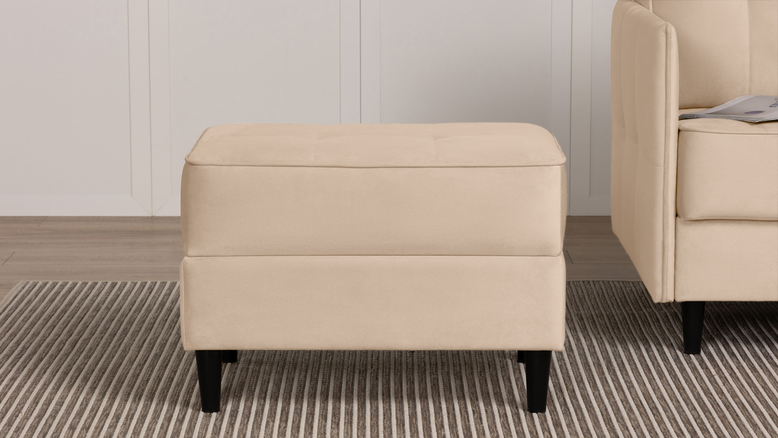 Пуф Amani Pro, Тк. Тк. Casanova Milk 53x68 — купить в Озерце