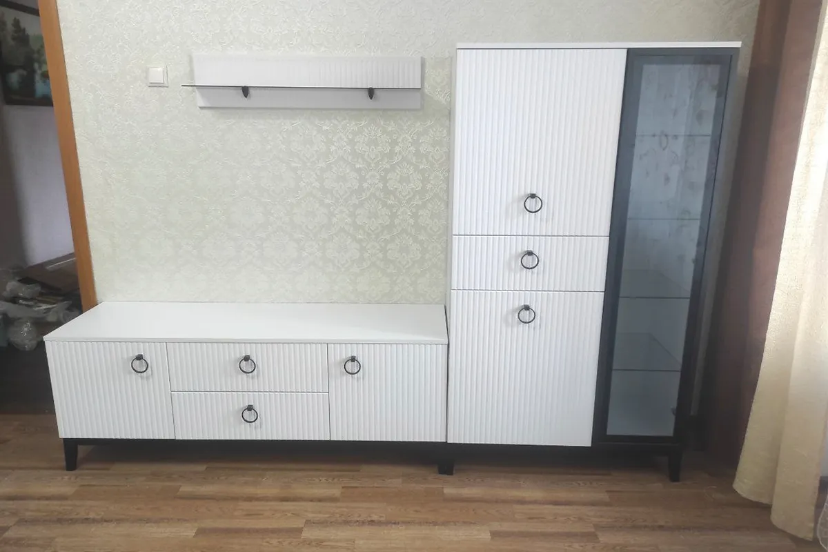 Полка навесная Шарлиз 900 (Белый снег) — Мебель-центр Озерцо