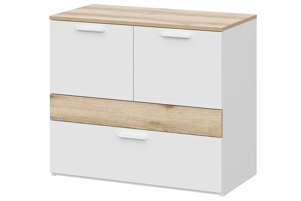 Детская Геометрия №1 (Белый/Делано светлый) — Мебель-центр Озерцо