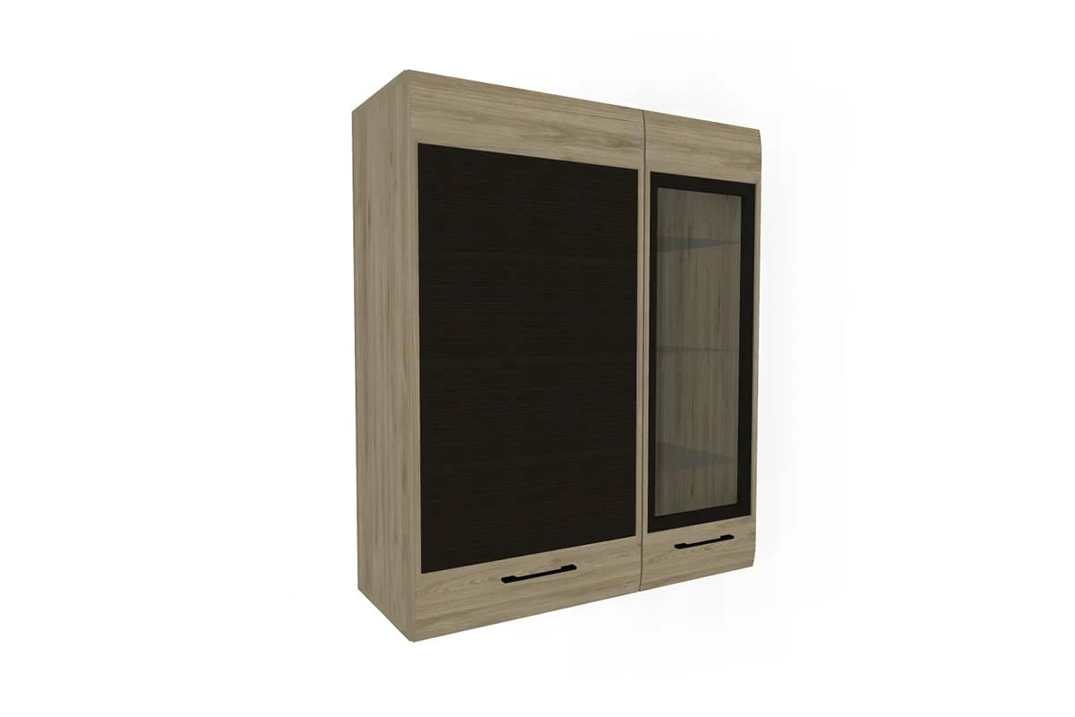 Гостиная Камелия (Гикори Джексон Светлый комбинированный) — Мебель-центр Озерцо