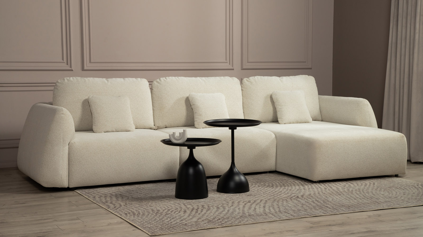 Журнальный столик Fotel, цвет черный 49x49 — купить в Озерце