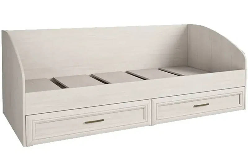 ПРИНЦЕССА Кровать одноярусная (без матраца) с 2 ящиками Астрид - купить в Озерце