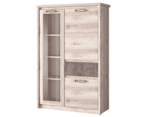 Джаз Шкаф с витриной 1V2D1S-1 в мебель-центре Озерцо