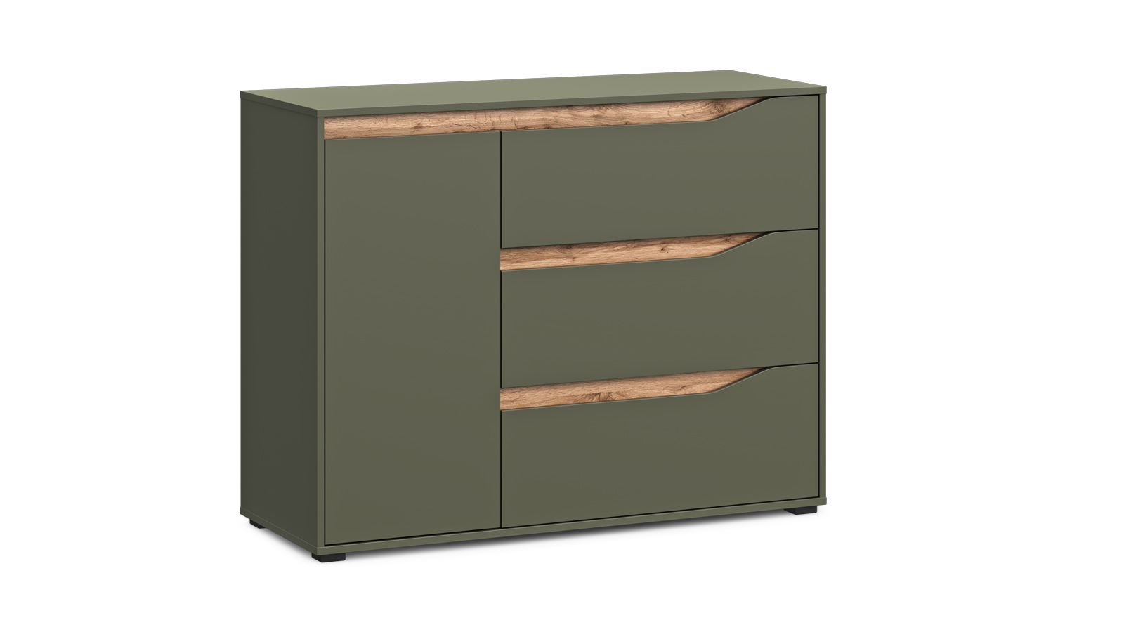 Комод Avocado, цвет Базальт + Дуб Натюрель 45x120 — купить в Озерце