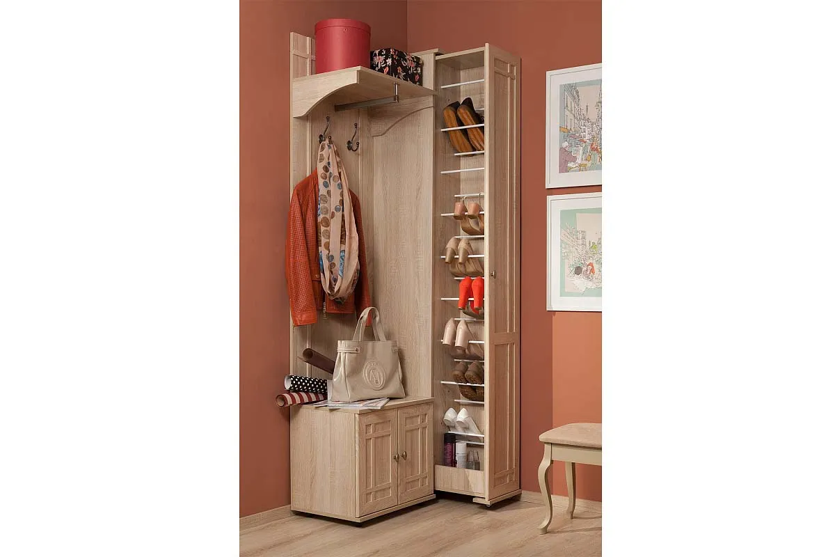 Sherlock 73 Шкаф для обуви левый/правый дуб сонома в мебель-центре Озерцо