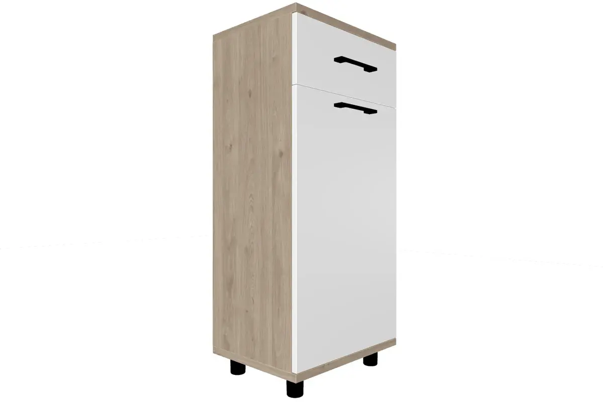 Прихожая Грейс комплект 2 (Гикори Джексон Светлый/Белый Бриллиант Глянцевый) — Мебель-центр Озерцо