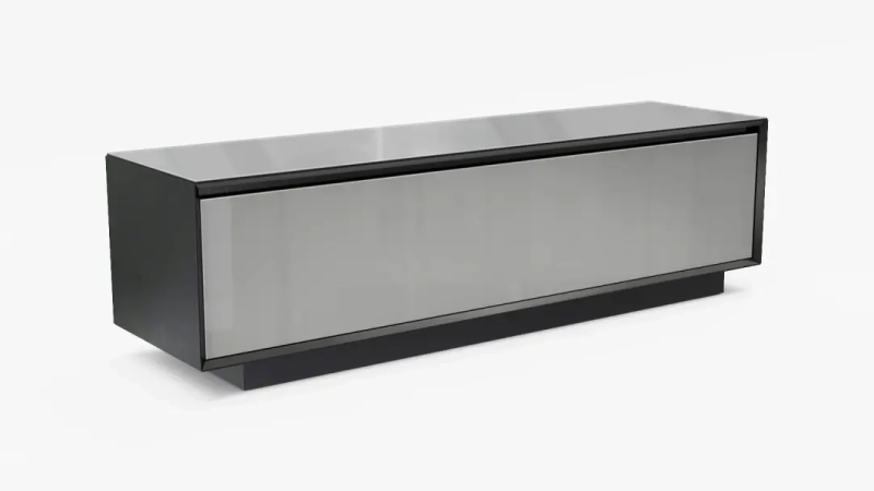 Тумба однодверная Glass Черный + Серый 40x150 — купить в Озерце
