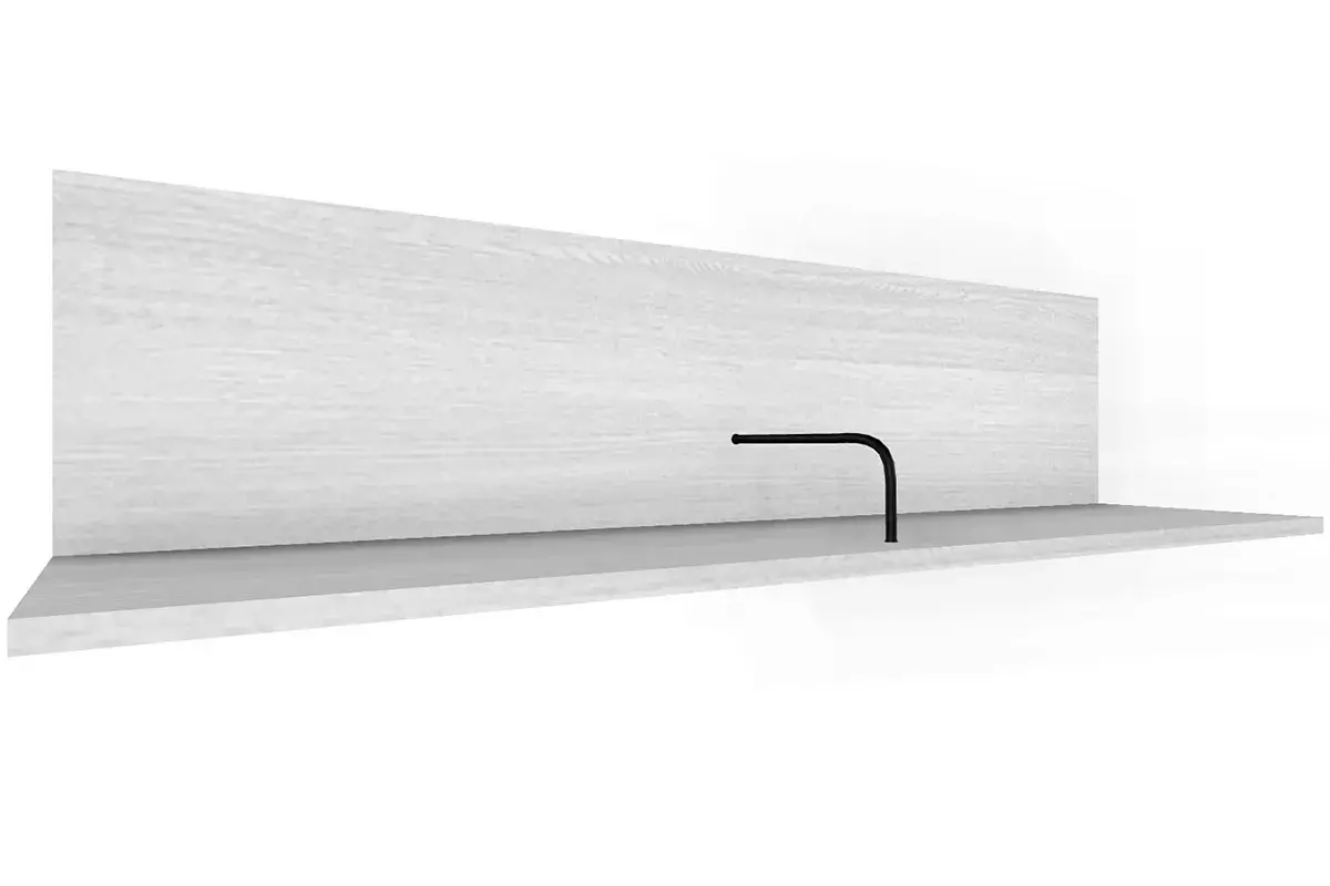 Детская Грейс композиция 6 (Снежный Ясень/Белый Бриллиант Глянцевый) — Мебель-центр Озерцо