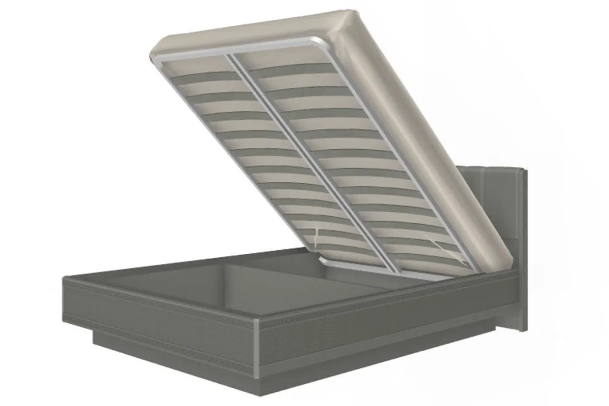 Готовый комплект для спальни СК-1022-СЯ-СО-В (Снежный Ясень/Серый Оникс/Велюр) - купить в Озерце