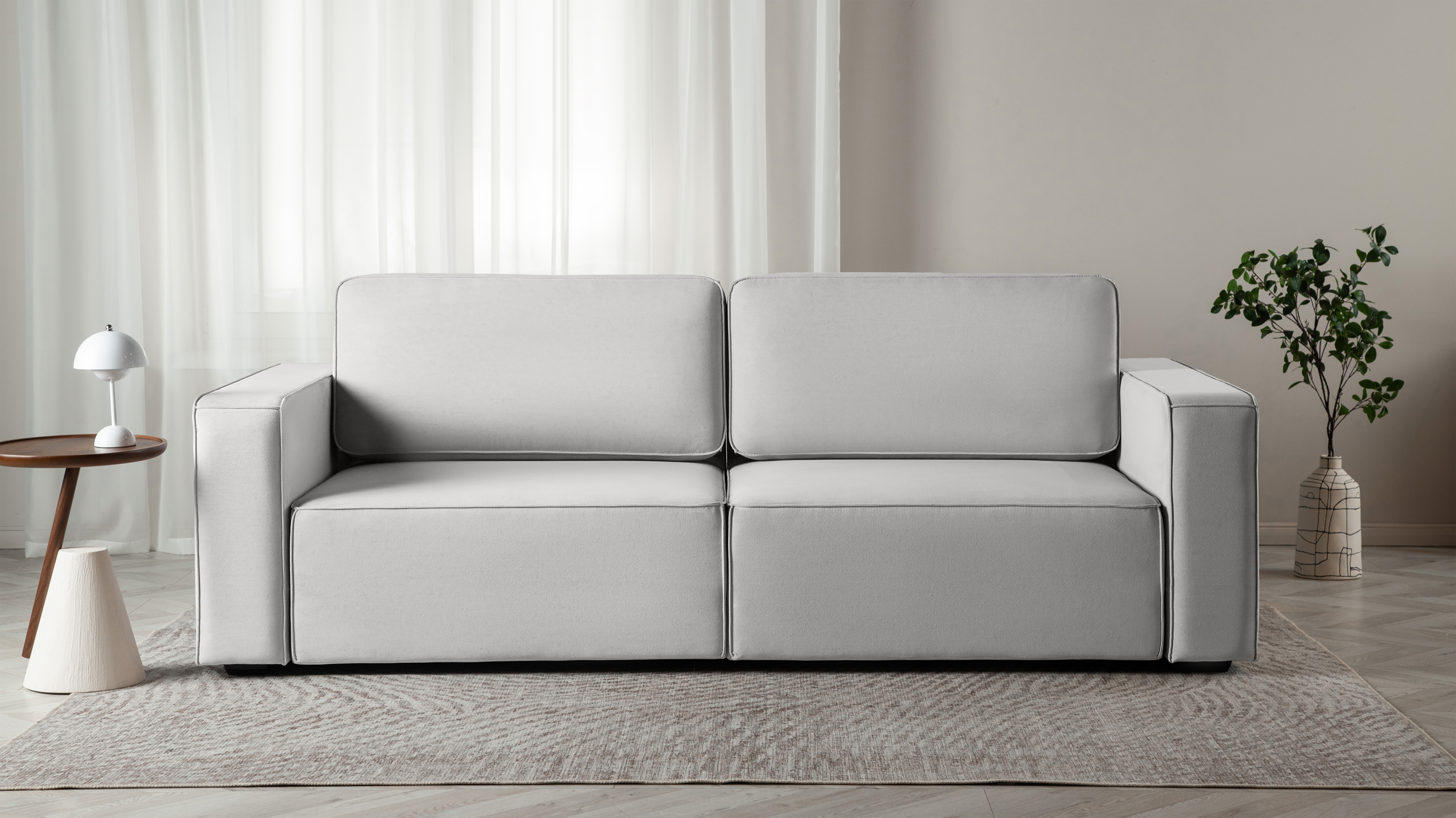 Диван Ralf, 2-х секционный, ткань Prime Grey 122x246 — купить в Озерце