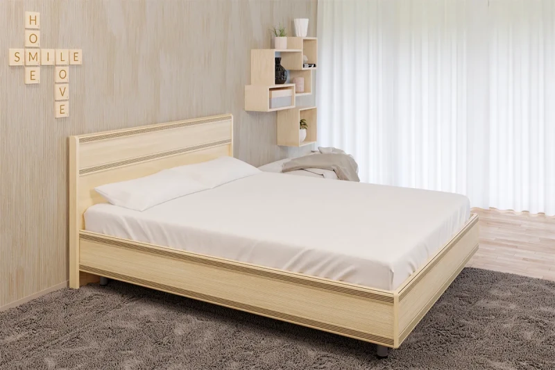 Кровать КР-2003  160х200 (Ясень Асахи) - купить в Озерце