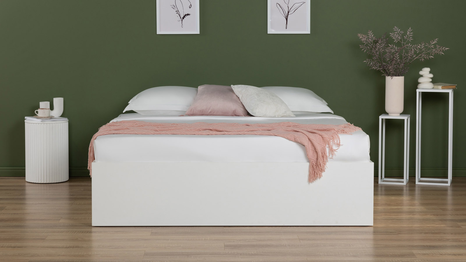 Кровать Prima, цвет: Белый Премиум 160x200 - купить в Озерце