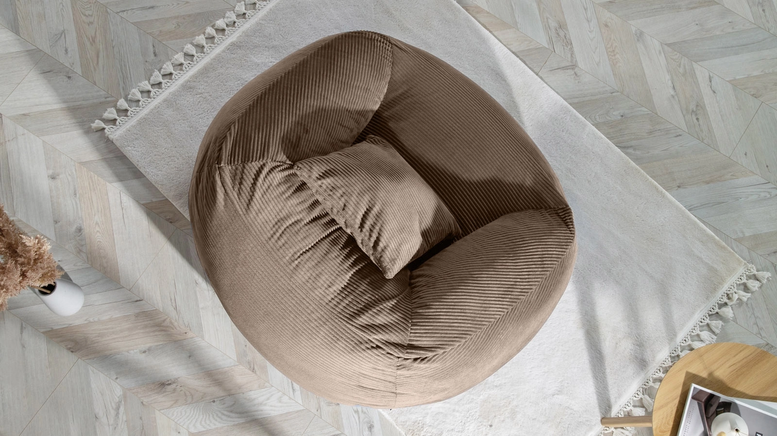 Кресло-мешок Cloud-Тк. Cilium Brown 106x112 — купить в Озерце