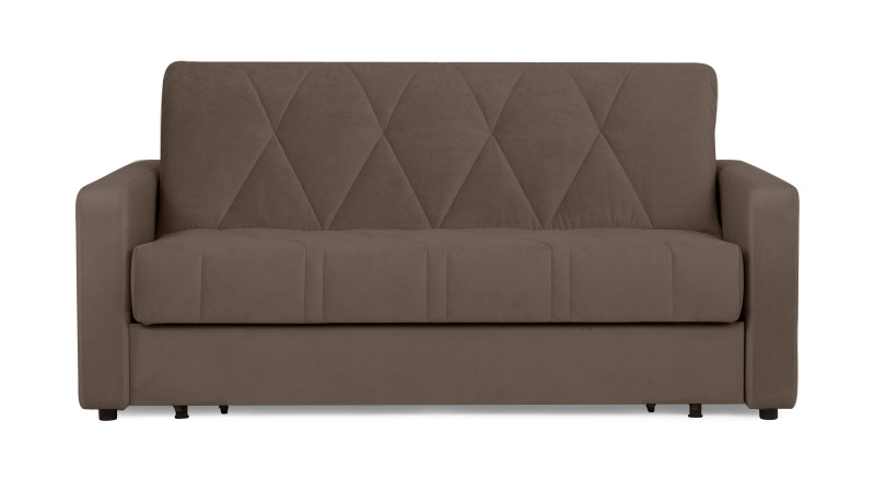 Диван - кровать Domo Pro стежка ромб, ткань Sky Velvet 02 160x216 — в мебель-центре Озерцо