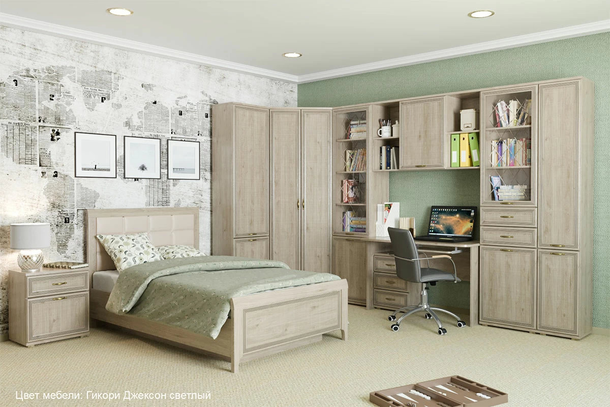 Тумба ТБ-1025 (Гикори Джексон Светлый) — Мебель-центр Озерцо