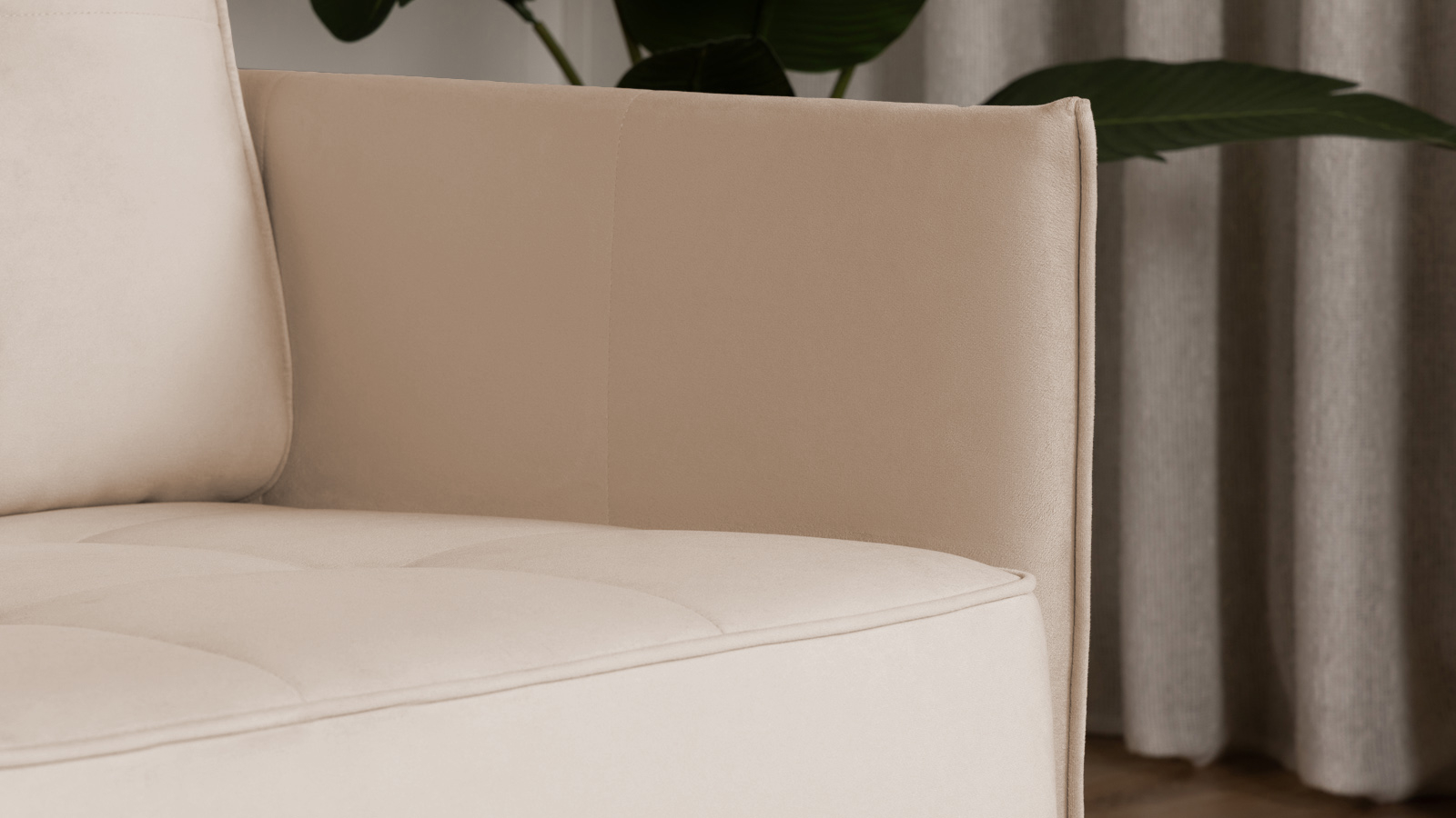 Кресло Amani Pro, Тк. Casanova Milk (подлокотник: 5 см) 73.5x89 — купить в Озерце