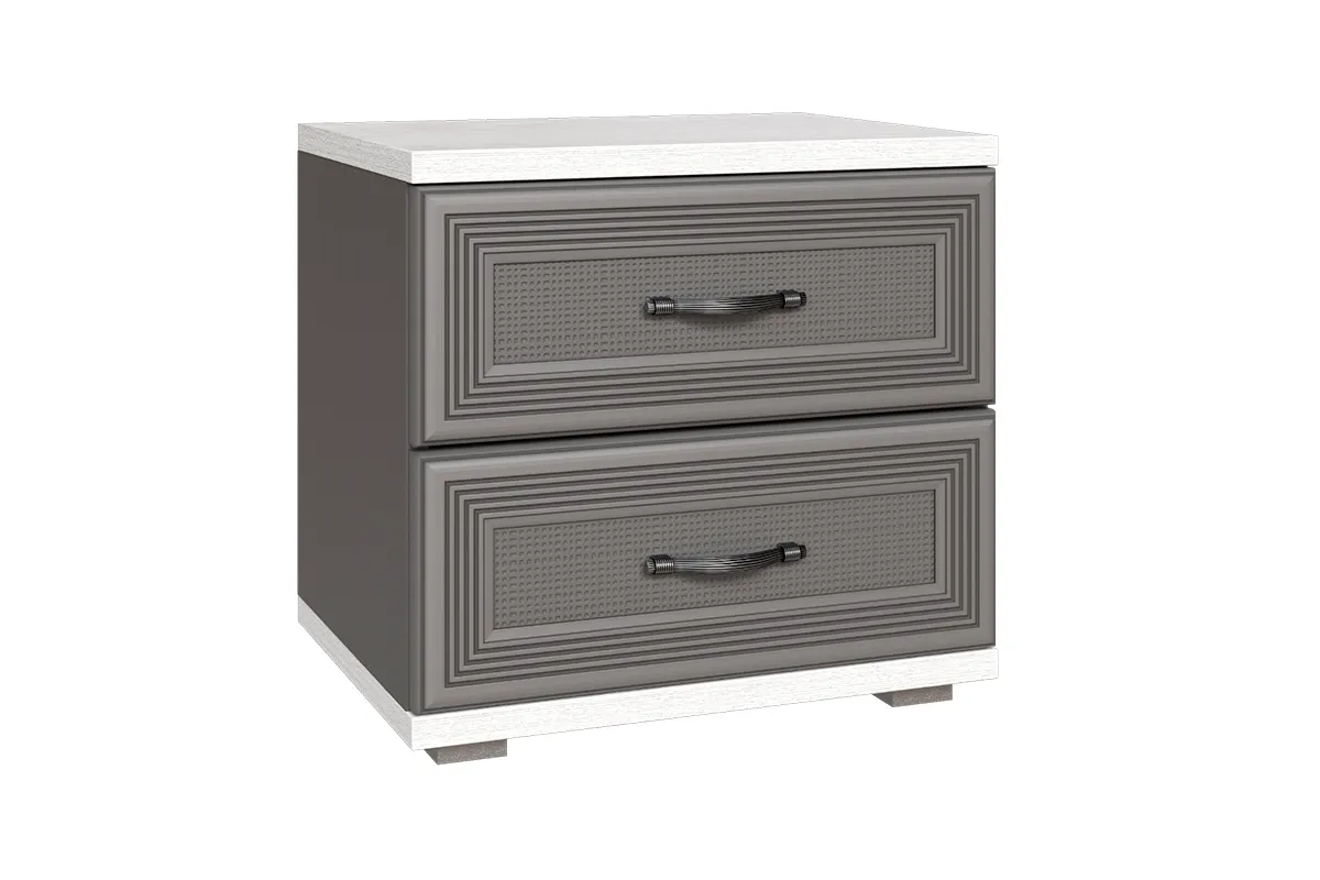 Готовый комплект для спальни СК-1018-СЯ-СО-В (Снежный Ясень/Серый Оникс/Велюр) - купить в Озерце