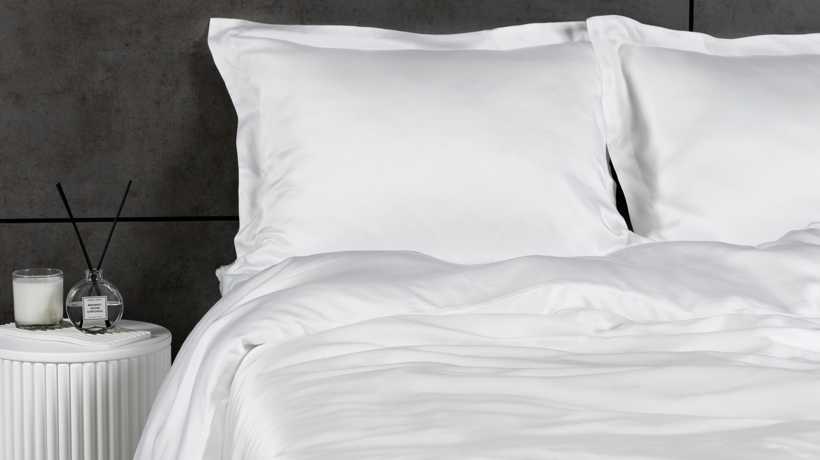 Постельное белье Comfort Solid Tencel, цвет: Белый (односпал) 140x205, без простыни в мебель-центре Озерцо