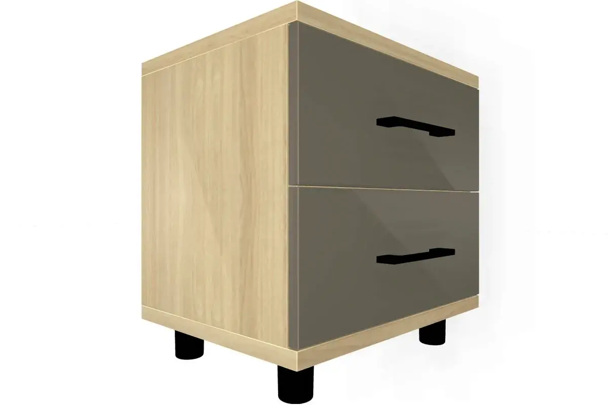 Спальня Грейс комплект 2 (Ясень Асахи/Латте Матовый) - купить в Озерце