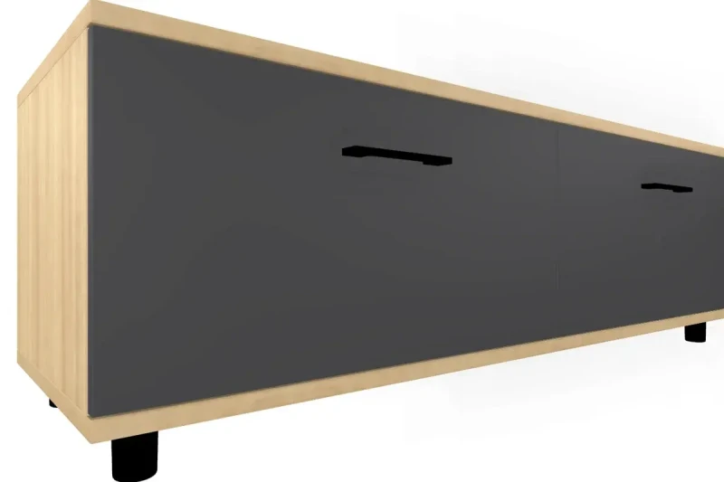 Тумба ТБ-5040-АС-АМ (Ясень Асахи/Антрацит Матовый) — Мебель-центр Озерцо