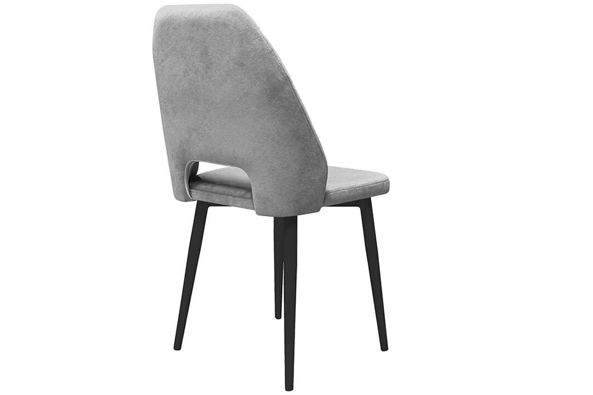 Стул Капри Исп. 2 конус Т2 (Черный муар/Велюр DREAM серый) - купить в Озерце