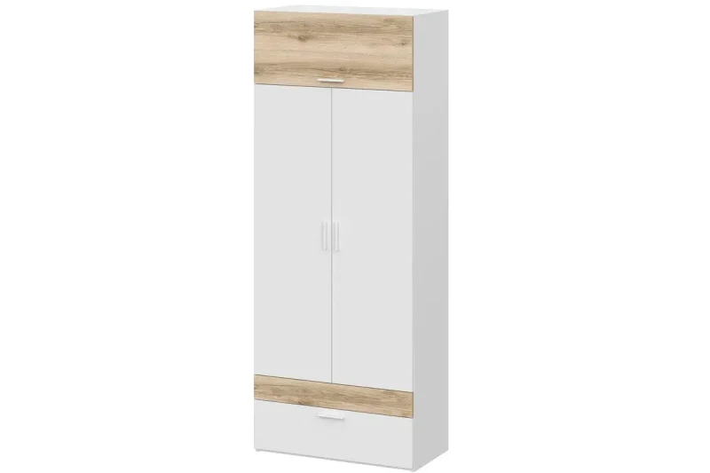 Шкаф Геометрия-4 (Белый/Делано светлый) в мебель-центре Озерцо