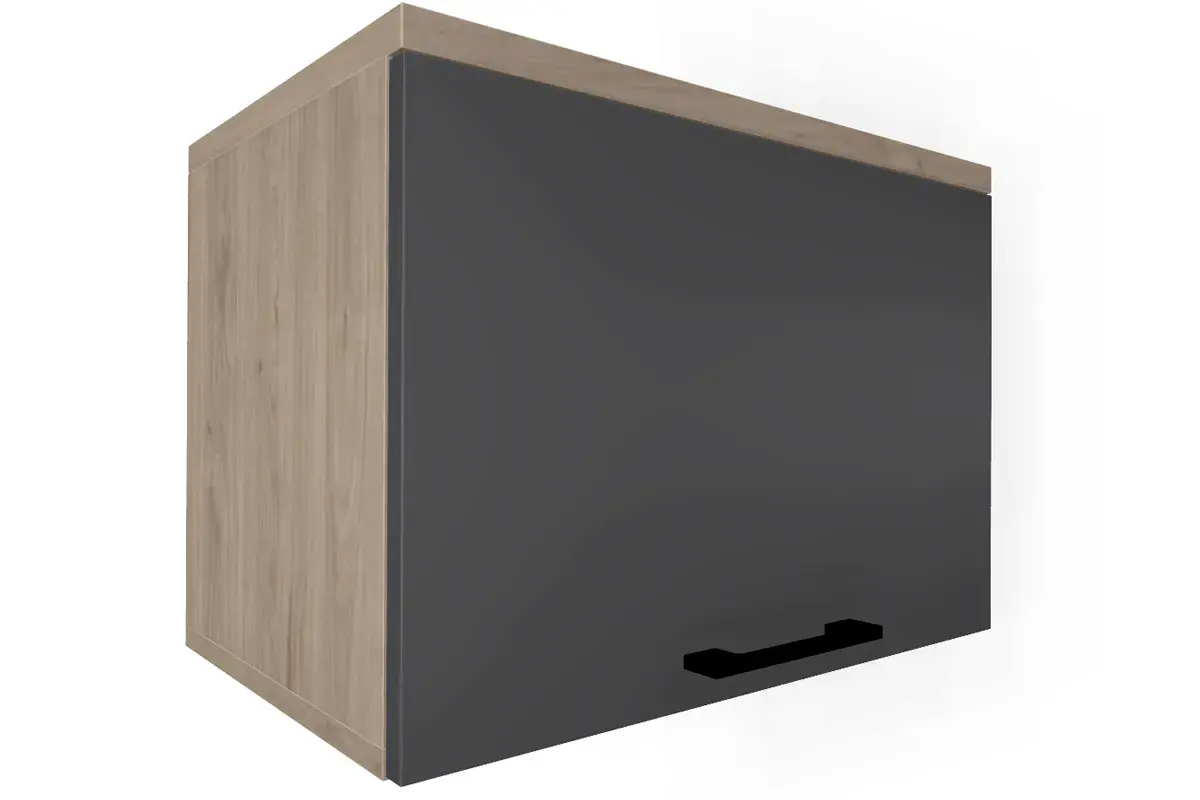 Прихожая Грейс комплект 5 (Гикори Джексон Светлый/Антрацит Матовый) — Мебель-центр Озерцо