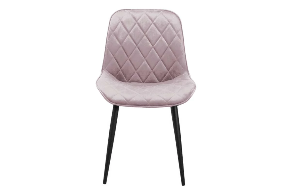 Стул Аура каркас Муар черный, велюр (Velluto 14 фламинго) СРП-032 - купить в Озерце