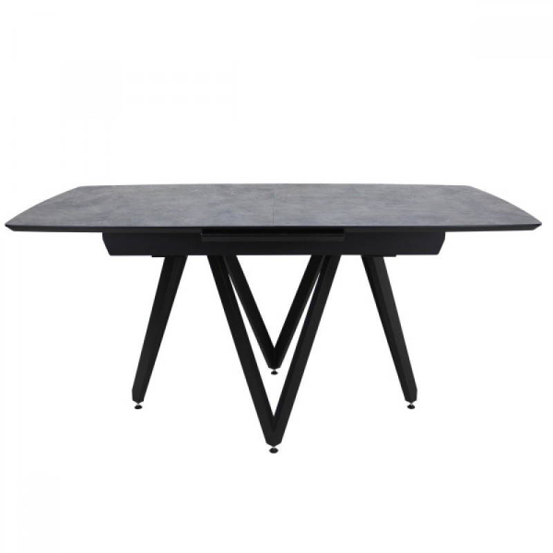 Стол ТЕОРЕМА-АВТО HPL альп.шифер/муар черный - купить в Озерце