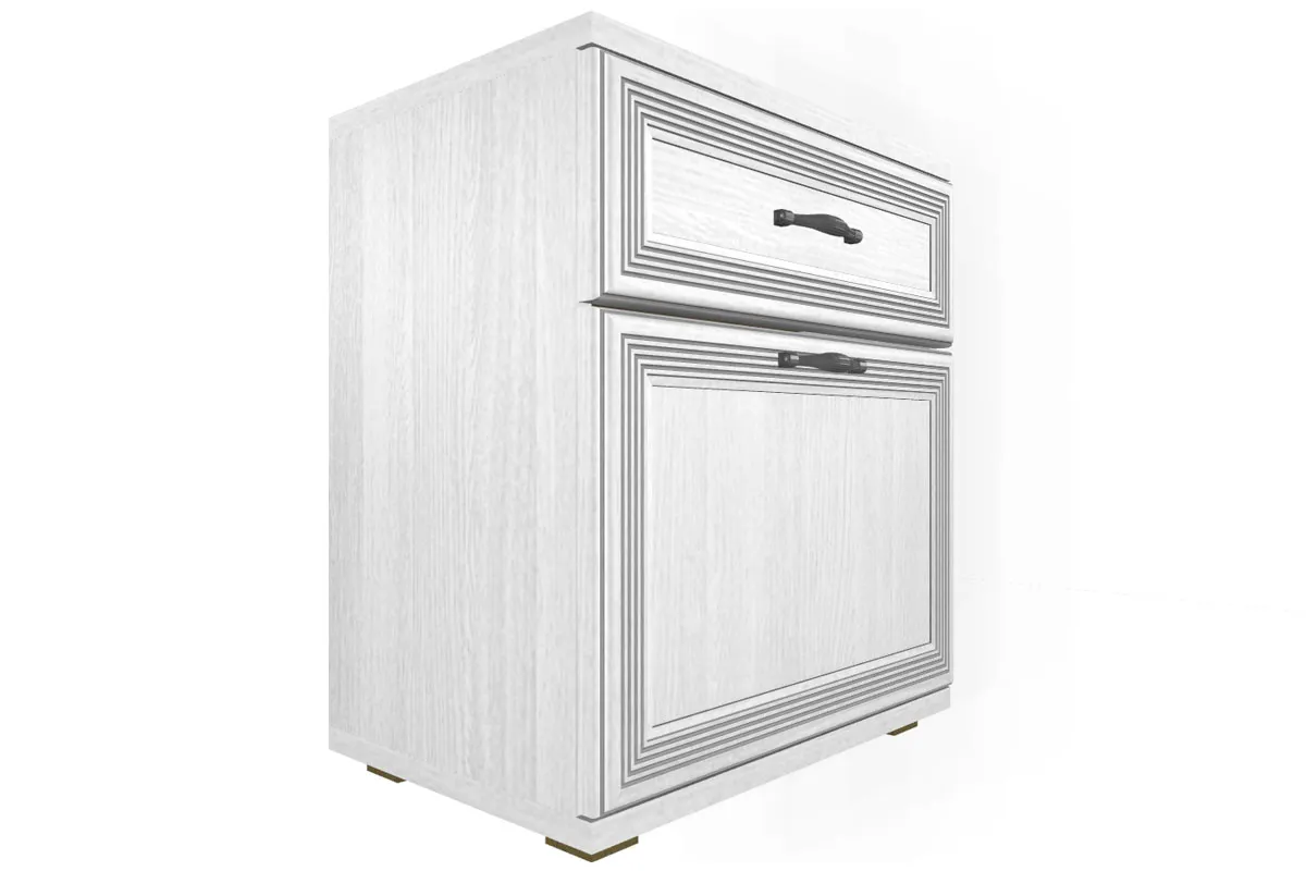 Готовый комплект для спальни СК-1024-СЯ-В (Снежный Ясень/Велюр) - купить в Озерце