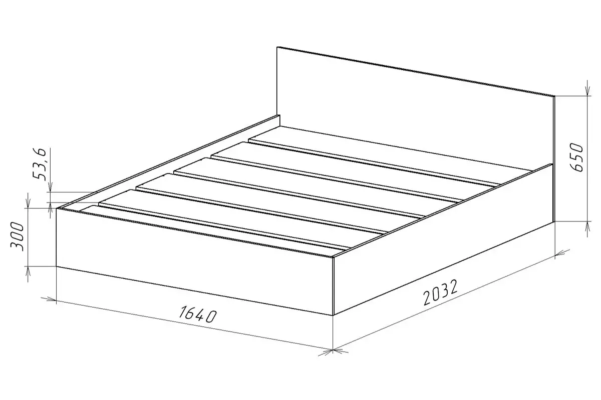 Кровать Ницца-14 160х200 (Белый) - купить в Озерце