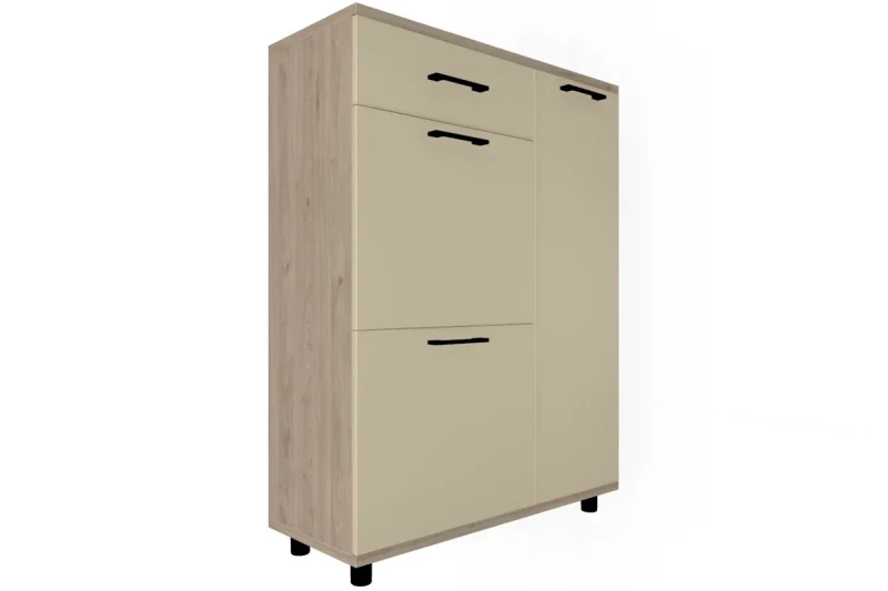 Тумба ТБ-5002-ГС-КМ (Гикори Джексон Светлый/Кашемир Матовый) — Мебель-центр Озерцо