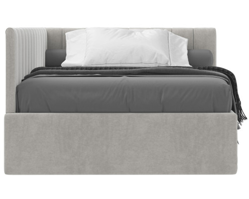 Кровать Сингл 120 угловая с подъемником. Цвет  Simple 29 - купить в Озерце