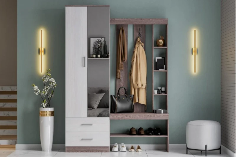 Прихожая Крит 3 (Анкор Светлый/Анкор Темный) — Мебель-центр Озерцо