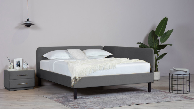 Кровать Astra Long 140x200, Тк. Sky Velvet 16 - купить в Озерце