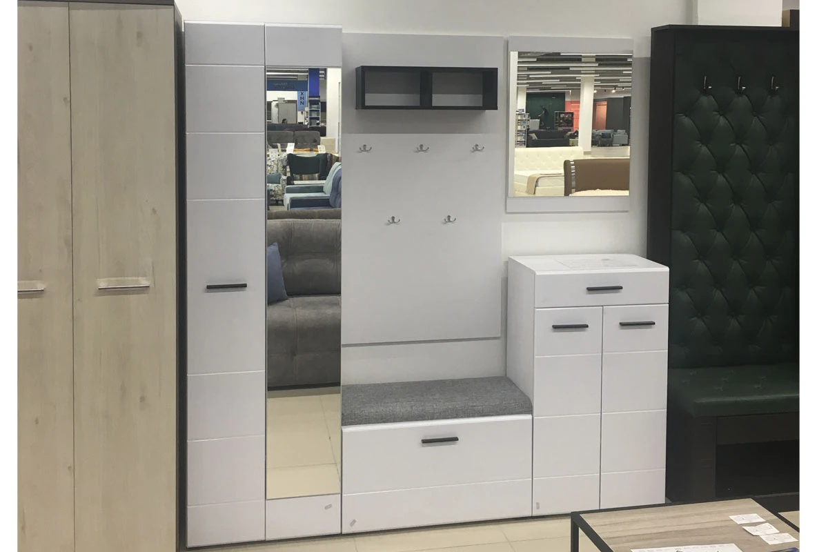 Шкаф для одежды Gloss 600 Белый/Белый глянец (73374540) — купить в мебель-центре Озерцо Шкаф для одежды Gloss 600 Белый/Белый глянец (73374540) в мебель-центре Озерцо