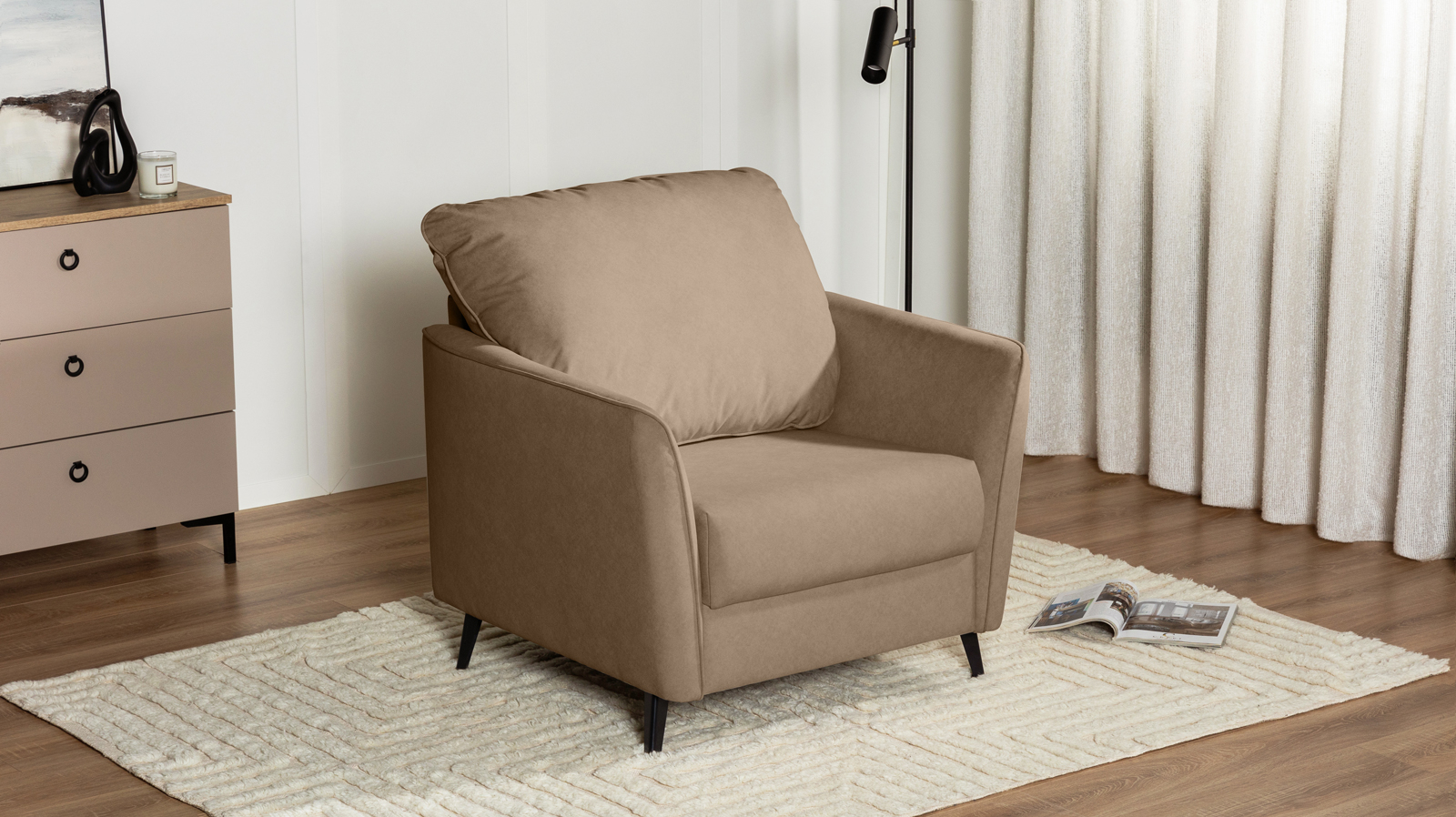 Кресло Laguna, Тк. Galaktika beige 87x92.5 — купить в Озерце