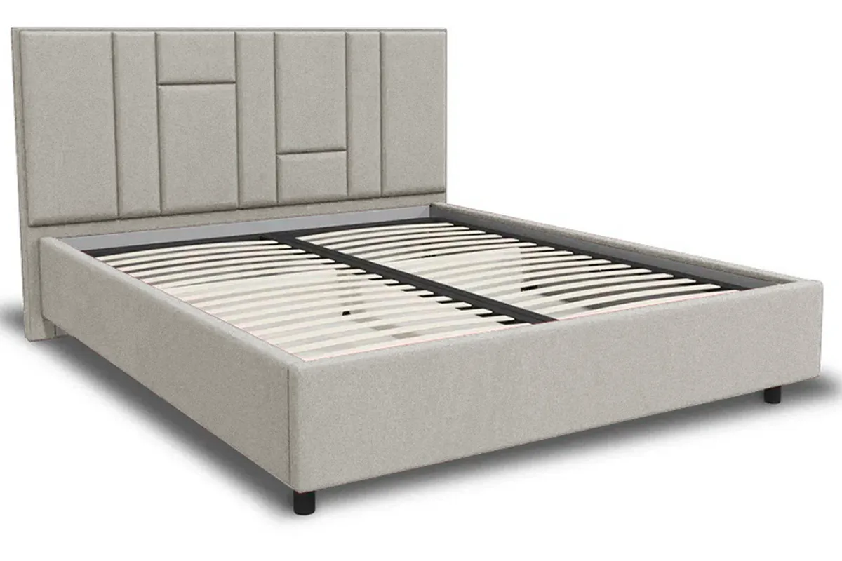 Кровать Монтана-3 с ПМ 140х200 (Lovers-4 / Бежевый) 2 кат. - купить в Озерце