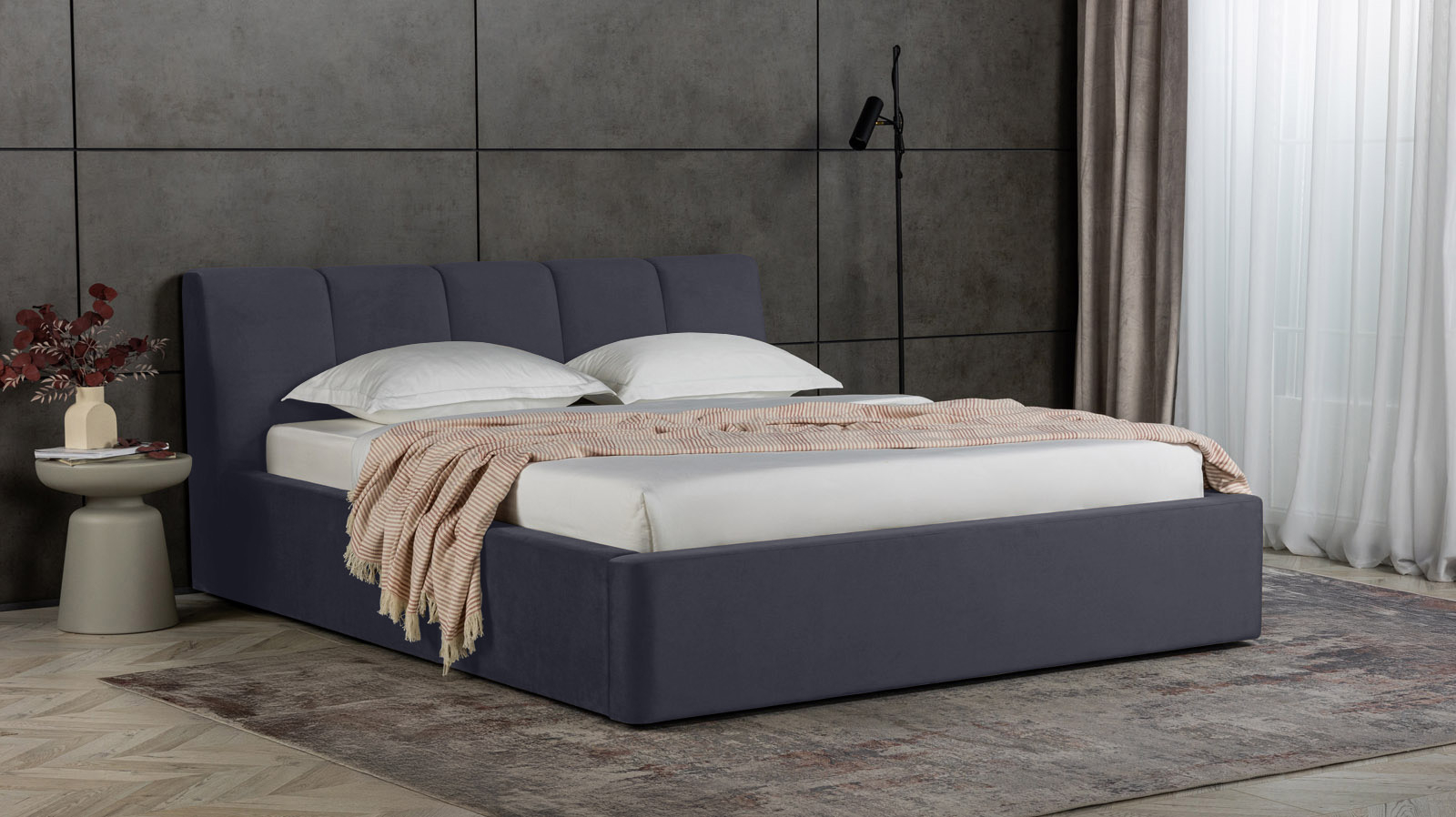 Кровать Niks Тк. Sky Velvet 40 120x200 - купить в Озерце