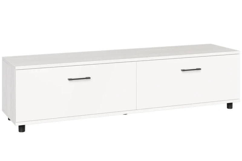 Тумба ТБ-5038-СЯ-БГ (Снежный Ясень/Белый Бриллиант Глянцевый) — Мебель-центр Озерцо