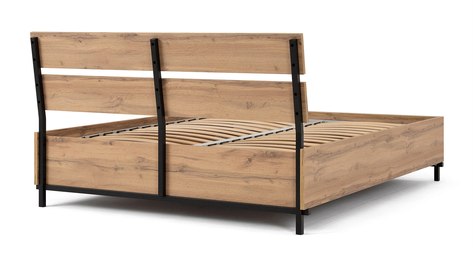 Кровать с подъемным механизмом Baikal, цвет Дуб Натюрель, 160x200 - купить в Озерце