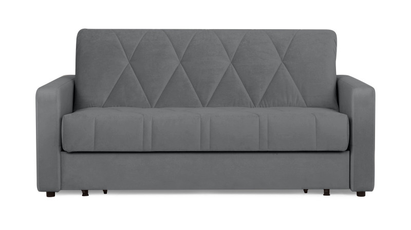 Диван - кровать Domo Pro стежка ромб, ткань Sky Velvet 16 180x216 — в мебель-центре Озерцо
