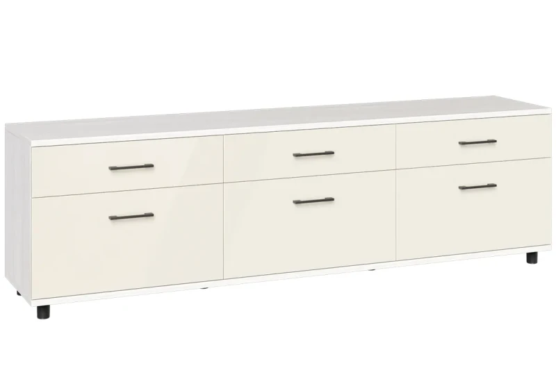 Тумба ТВ ТБ-5027-СЯ-КГ (Снежный Ясень / Кашемир Глянцевый) — Мебель-центр Озерцо