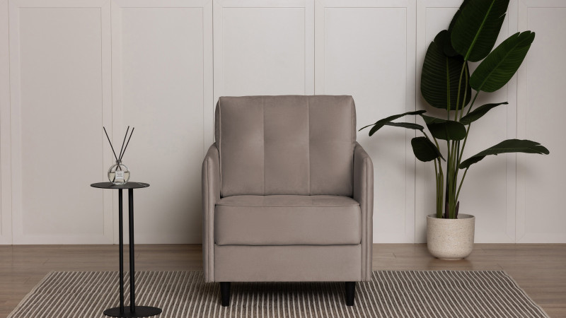 Кресло Amani Pro, Тк. Sky Velvet 17 (подлокотник: 5 см) 73.5x89 — купить в Озерце